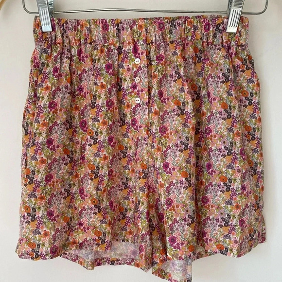 Gingham Palace Set Women’s Small Sixtine Blouse and Sandrine Shorts Floral - Picture 11 of 15